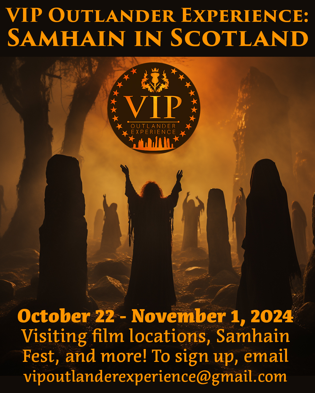 VIP Outlander Experience Samhain in Scotland 2024 Hayley A. Ramsey
