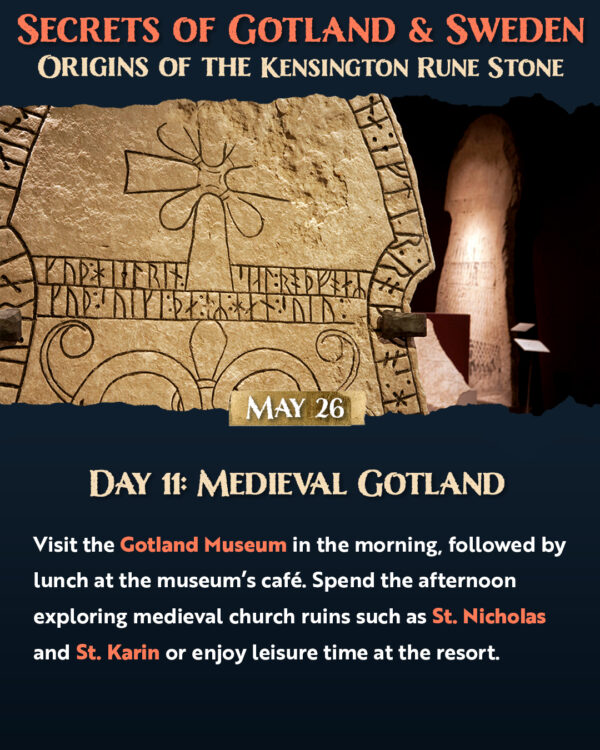 Secrets of Gotland & Sweden: Origins of the Kensington Rune Stone – May 16–30, 2026 - Image 12