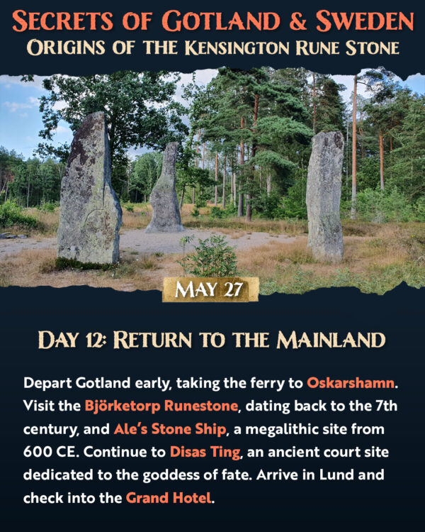 Secrets of Gotland & Sweden: Origins of the Kensington Rune Stone – May 16–30, 2026 - Image 13