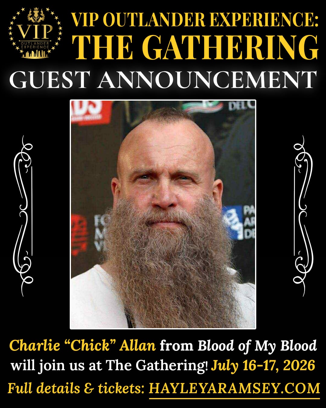 Charlie Chick Allan Announcement