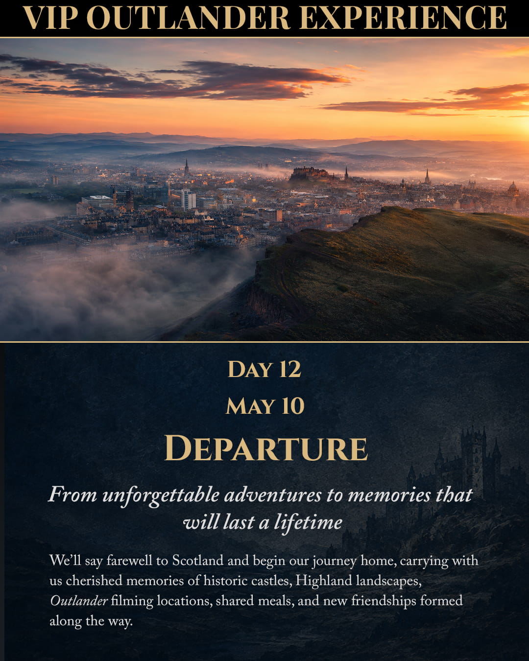 Departure from Scotland